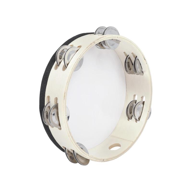 Product Introduction of Hand Percussion Instrument, Handheld Double Row Tambourine Drum, Musical Instrument for Kids & Adults, Percussion Instrument for Home & Studio 6