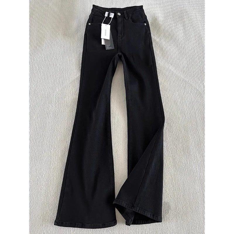 Product Introduction of Quần Jean Ống Loe, Màu Đen, Cho Nam, Ống Đứng, Phong Cách Đường Phố Cao Cấp Mỹ, Thích Hợp Cho Mùa Xuân Và Mùa Thu, Bó Sát, Quần Ống Loe 2