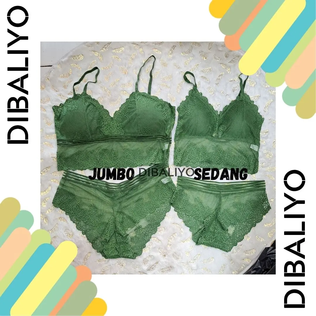 Bralet Set Jumbo/ Standar Renda Bahan Halus Lembut Art- A821 A828 dibaliyo