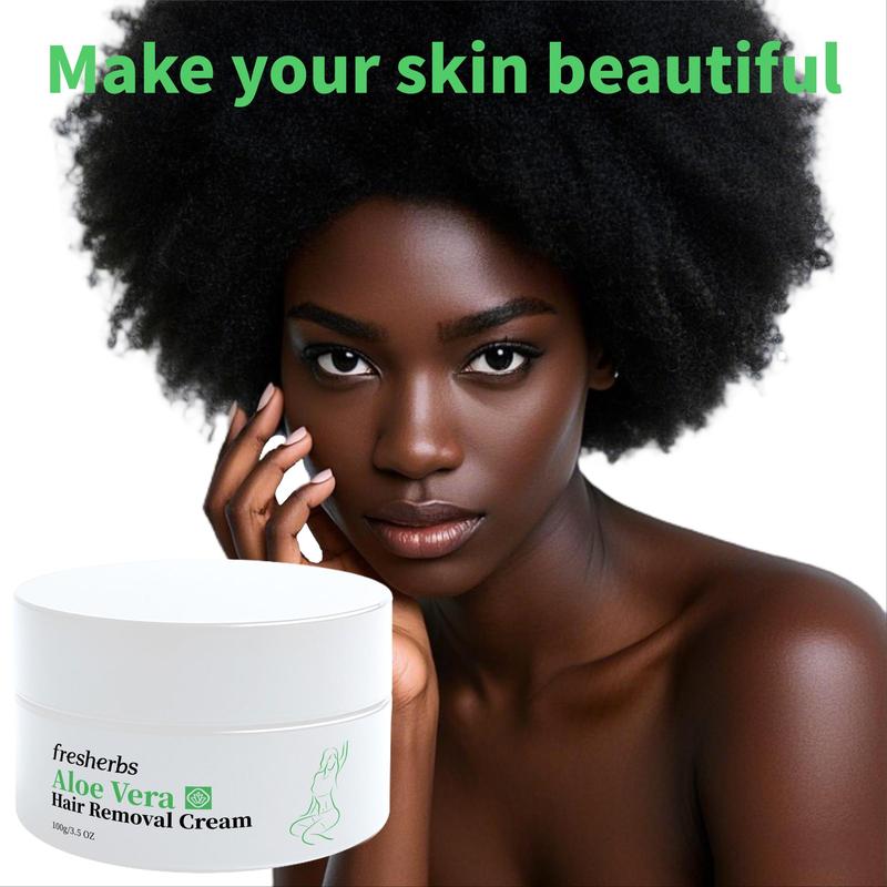 Aloe Vera Hair Removal Cream, Gentle Hair Removal Balm for Underarms, Chest, Legs, Arms and Body, Moisturizing Formula for Both Men and Women, Wax 8