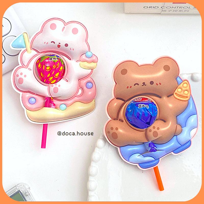 Set 15-30 Giấy Gói Trang Trí Kẹo Mút In 2 Mặt Hoạ Tiết 3D Hoạt Hình Dễ Thương Làm Quà Tặng Crush Người Thương Siêu Đáng Yêu 3