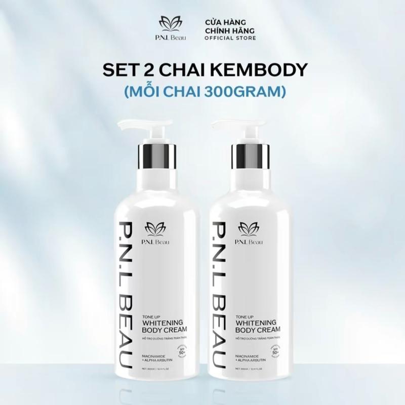 [ HOT ] Combo 2 Hũ Kem Body Beau PNL 300gram Hỗ Trợ Dưỡng Trắng & Chống Nắng SPF 50+ Dưỡng Da Body