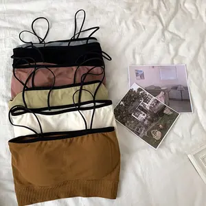 BRA KEMBEN KOREAN STYLE BH WANIT BUSA TIPIS BISA LEPAS PASANG TALI KECIL Katun 3/4 Coverage Wanita