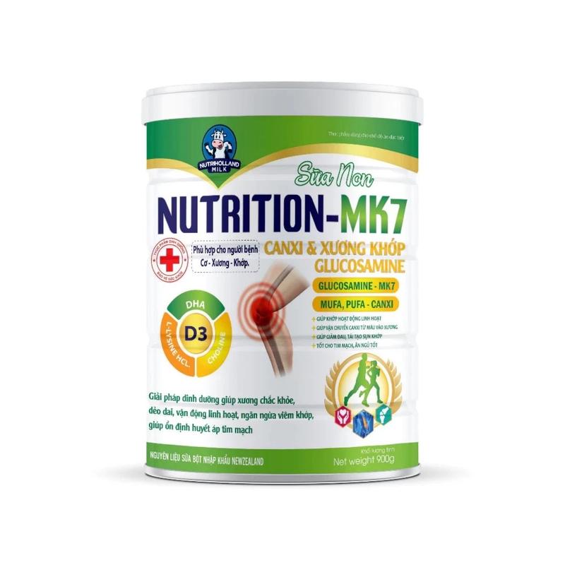 Product Introduction of Sữa Dinh Dưỡng Nutrition MK7 Canxi & Xương Khớp Glucosamine - 900gr 1