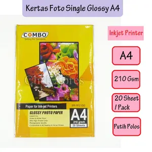 Photo Paper A4 / Kertas Foto A4 / Kertas Photo / Glossy Photo Paper A4 210Gr Combo