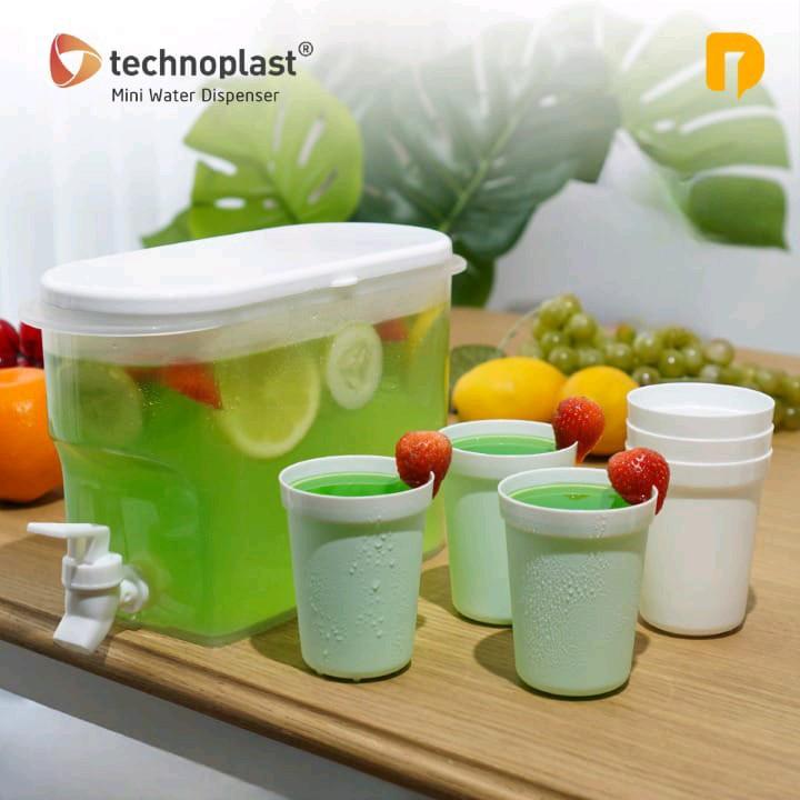 Dispenser Kulkas Mini Technoplast Mini Water Dispenser Free 6 Cups Cantik 0