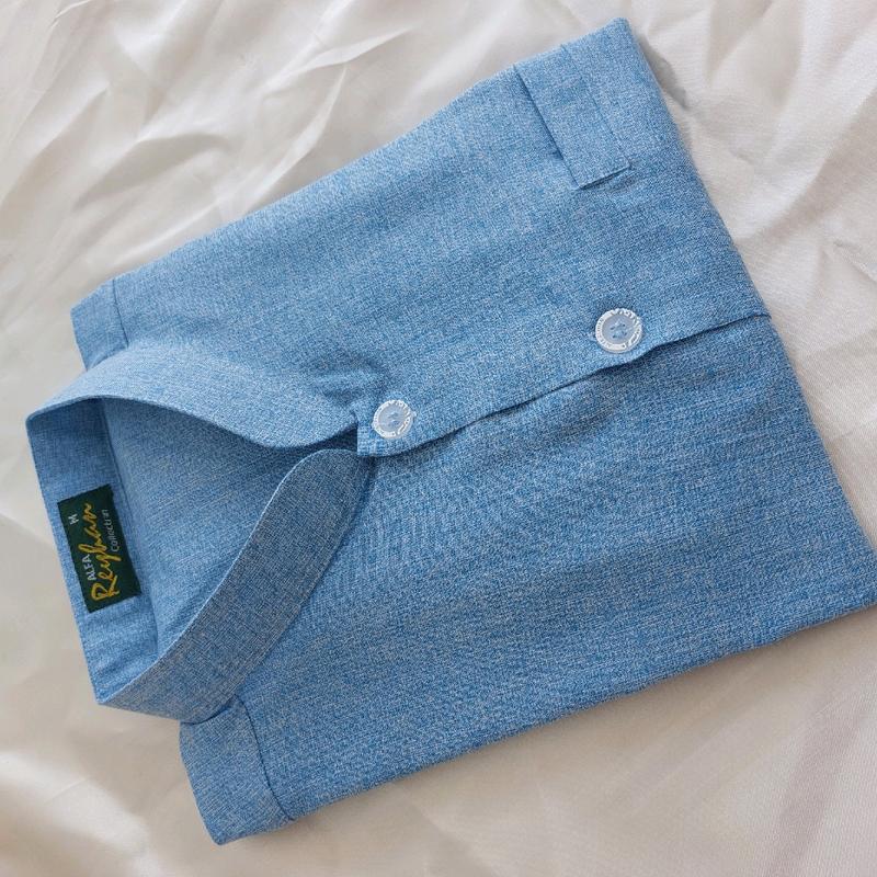 Lembut Baju koko madinah Alfa reyhan / taqwa katun madinah / kerah sanghai / baju koko habib Polos Dewasa Muslim Mewah Pria 6