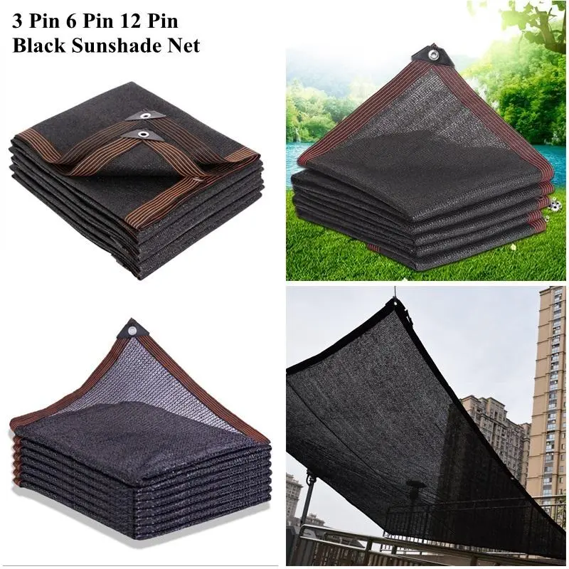 paranet 90% sunshade net 13 ukuran untuk dipilih L*W（2m×5m/4m×5m/3m×4m/3m×6m Hitam Tanaman Jaring 1