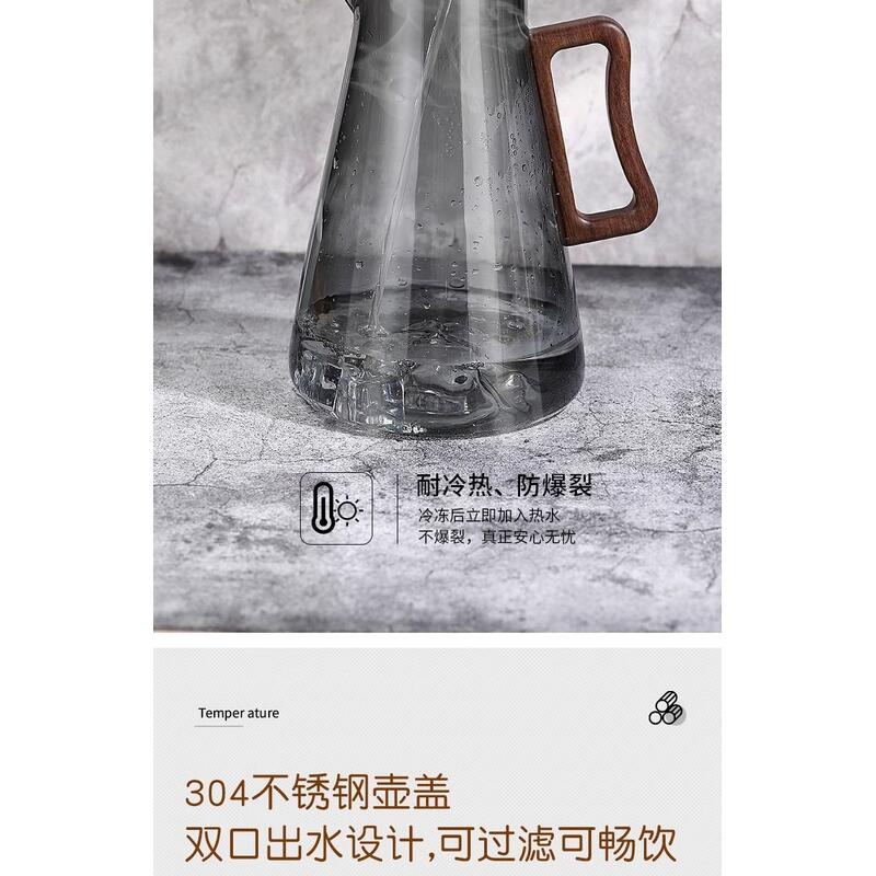 Product Introduction of Set Teko Teh Kaca, Tahan Suhu Tinggi, Cawan dan Cawan Teh, Perasaan Mewah, Sesuai untuk Ruang Tamu Musim Panas, Kegunaan Rumah, Minum Air, Cawan Penyejuk, Cerek Air Sejuk, Kadar Ulasan Positif 96, 2025, [May cup]] 6