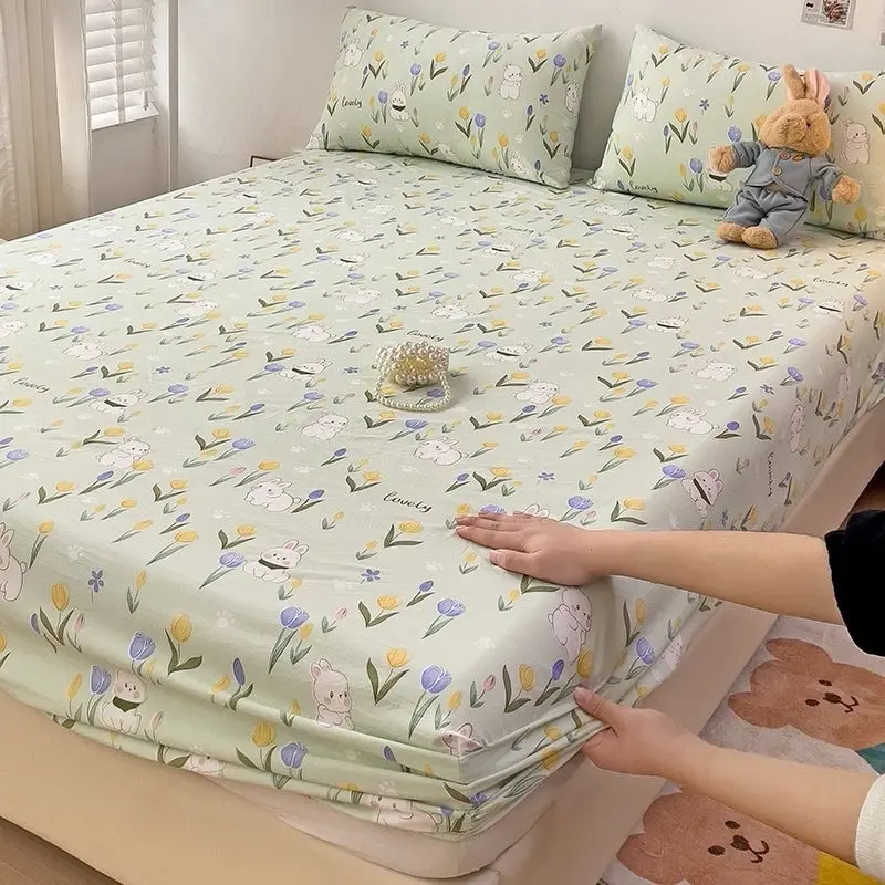 Bộ ga giường và vỏ gối đũi sơ đậu nành cao cấp 3 món 5