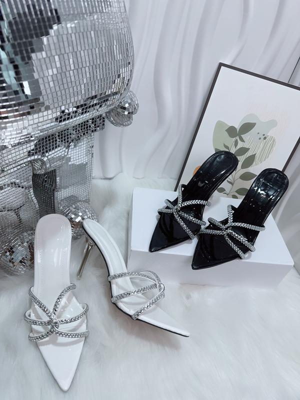 Giày nữ cao gót 9cm NGỌC TRINH STORE xoắn chéo đính hạt lấp lánh sang chảnh DÉP SHOES DéP Jean Nhung Sandal Đồng