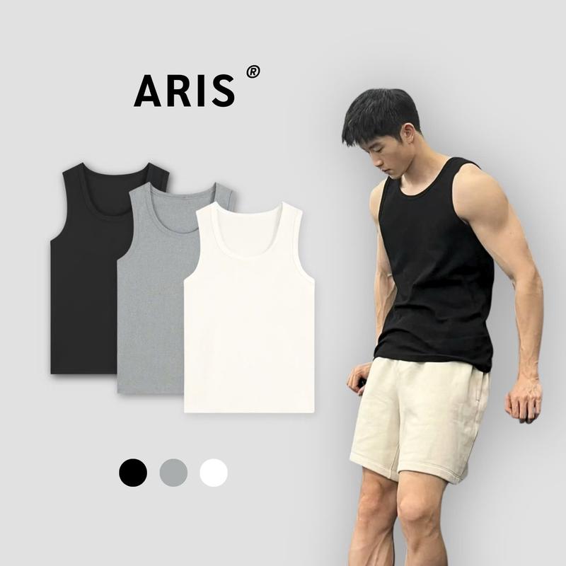 Áo ba lỗ nam trơn ARIS.STU Áo tank top chất liệu  cotton gân mềm mịn, co giãn 4 chiều, thấm hút mồ hôi BL01