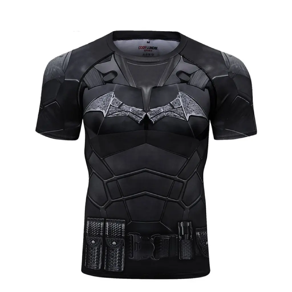 Áo bó tay ngắn Rashguard tập BJJ MMA 048
