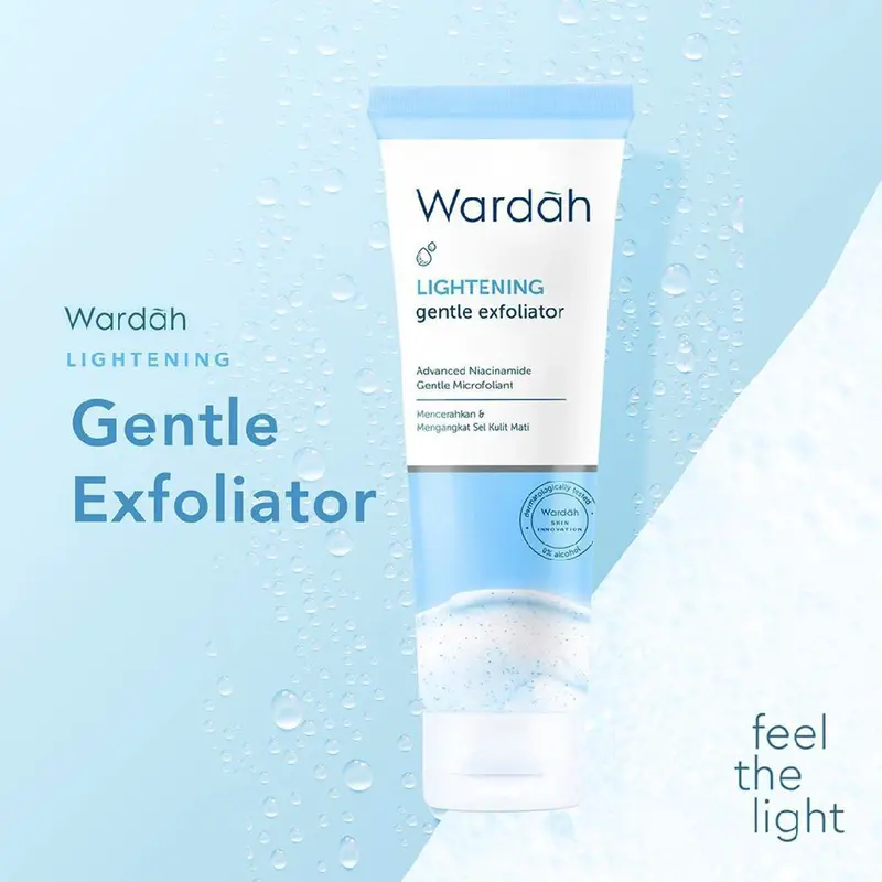 Wardah Lightening Gentle Exfoliator 50 ml - Exfoliasi / Pembersih Wajah 0