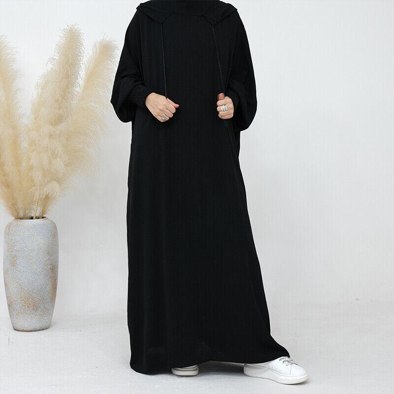 Product Introduction of Váy Hoodie Phụ Nữ Hồi Giáo, 1 Chiếc, Dài Tay Áo, Dáng Rộng Rãi, Áo Choàng Maxi, Abaya, Áo Jilbab 33