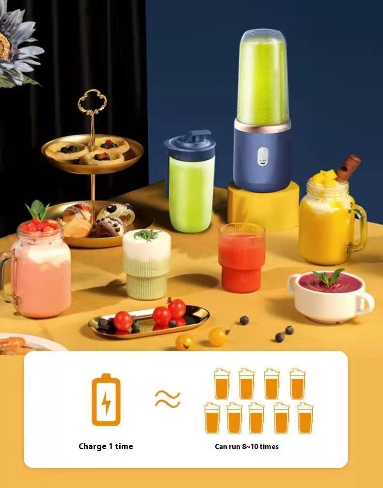 Product Introduction of Juicer Cup Portable Charging Small Household Juice Cups Student Automatic Multifunction Juicer Powerful power, fast juicing, one-button cleaning function, multi-scene applicable juicer 11