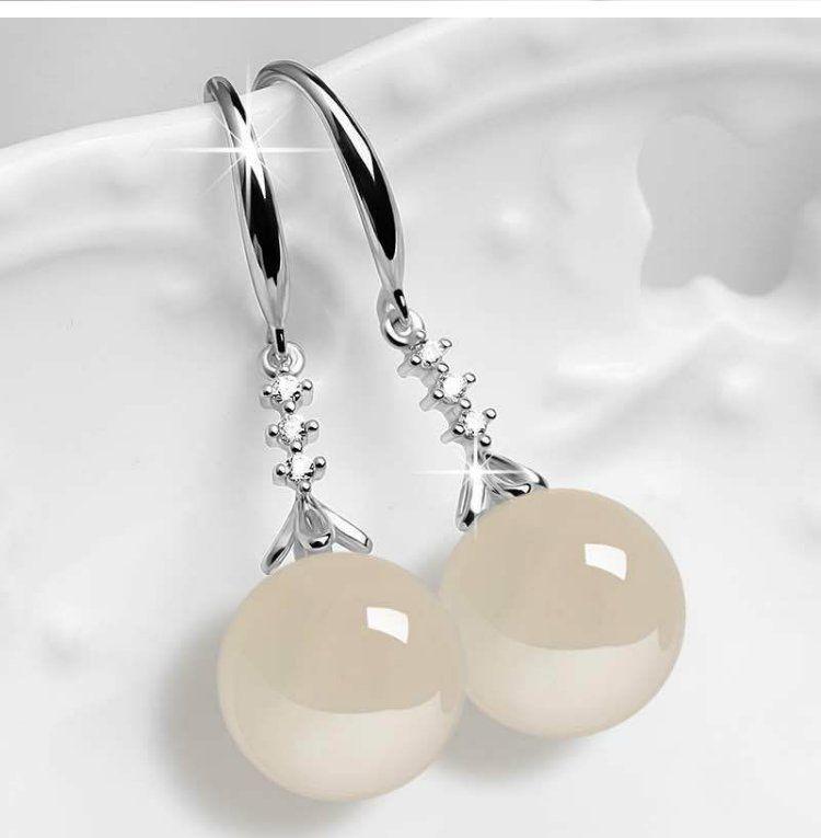 Product Introduction of Hoa Tai Bạc, Thiết Kế Thanh Lịch, Dành Cho Phụ Nữ, Chalcedony Và Mã Não Xanh, Bán Chạy Trên Internet, Hoa Tai Dài Ngọc Lục Bảo Mới, Hoa Tai Chống Trang Sức 7