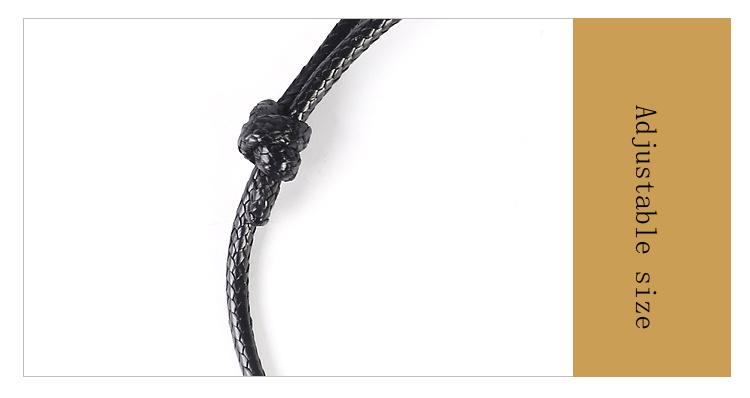 Product Introduction of Charm Bracelet Red Coffee and Black Wax Rope Anklet Barefoot Sandals Accessories Foot ChainAnkles for Women Men Gift 3