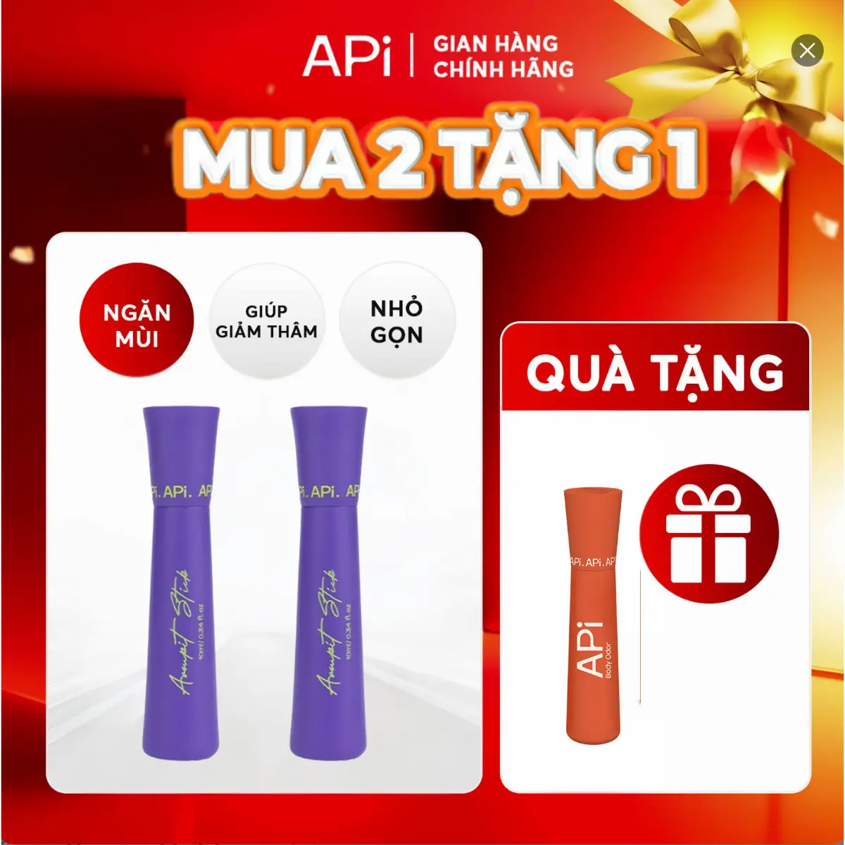 Son nách APi thế hệ mới 2024, Son nách APi giúp làm thơm, hỗ trợ khử mùi hôi và giữ cho vùng da dưới cánh tay khô thoáng 10ml Women Nữ - K1