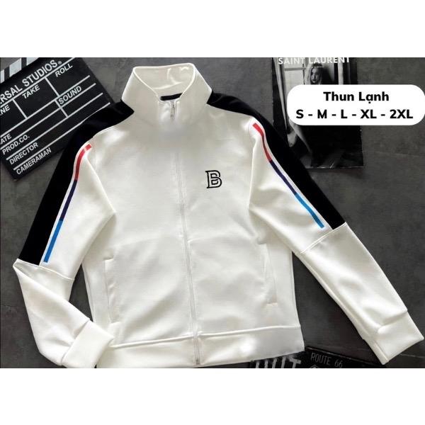 Áo Khoác Nam Nữ Thể Thao Màu Trắng Viền Đen Sport Áo Chống Nắng Vải Thun Lạnh Poly 2 Da Cao Cấp, Mềm Mịn Không Xù Lông, chạy bộ menwear