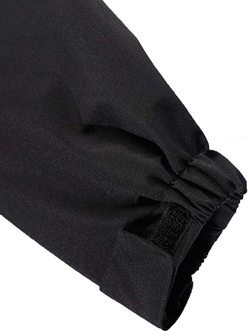Product Introduction of Men's Hooded Hardshell Jacket, Regular Fit Casual Windproof Waterproof Long Sleeve Outerwear for Spring & Fall, Fashion Men's Clothes for Outdoor Activities, Coat 9