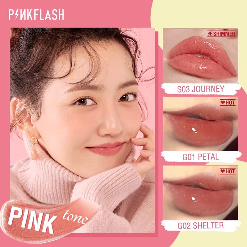 PINKFLASH #OhMyGloss Moisturizing Shine and Shimmer Plumping Lip Gloss Lip Care 5