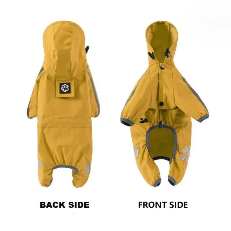 Waterproof Dog Raincoat with Hood, Pet Raincoat for Small Medium Large Dogs & Cats