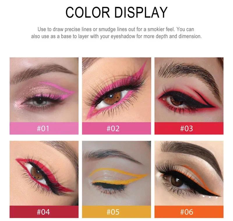 Product Introduction of Waterproof Pearlescent Matte Eyeliner Not Easy Pen Rotatable Eyeliner Long Lasting Eye Makeup Tools Korean Makeup Products Lipliner Eyeshadow 47