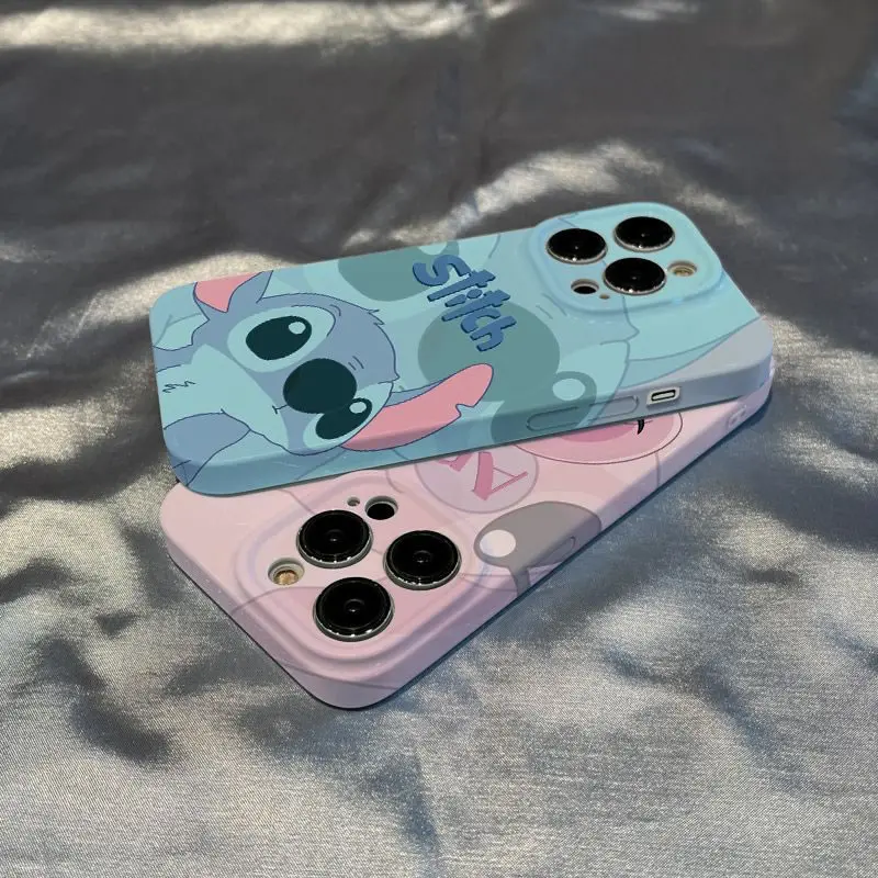 Cartoon Stitch Hard Phone Case for Iphone 11 12 13 14 Pro Max 15pro 7 8 plus X 11pro 14pro 13pro Xs Max 2022 Case Cover Anti-Fall16promax 16pro 16plus 16