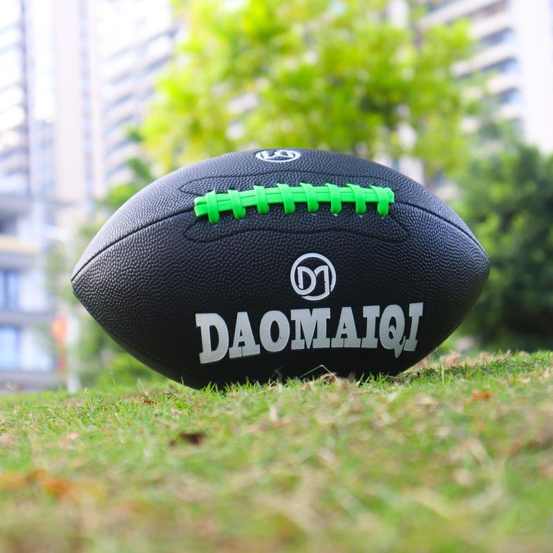 American Football, 1 Count Standard Professional Match Rugby Ball, Hygroscopic PU Leather Classical Football, Ball Sports Equipment for Adults 6