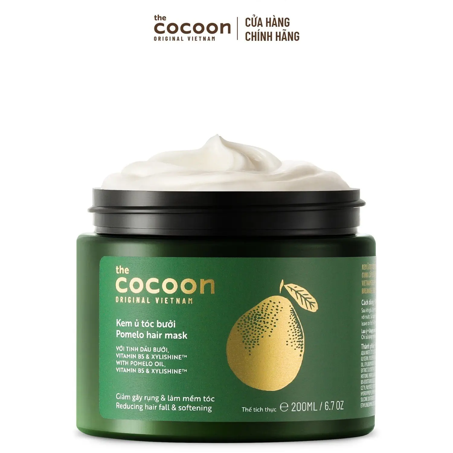 Ảnh đại diện Kem ủ tóc bưởi Cocoon giảm gãy rụng và làm mềm tóc 200ml