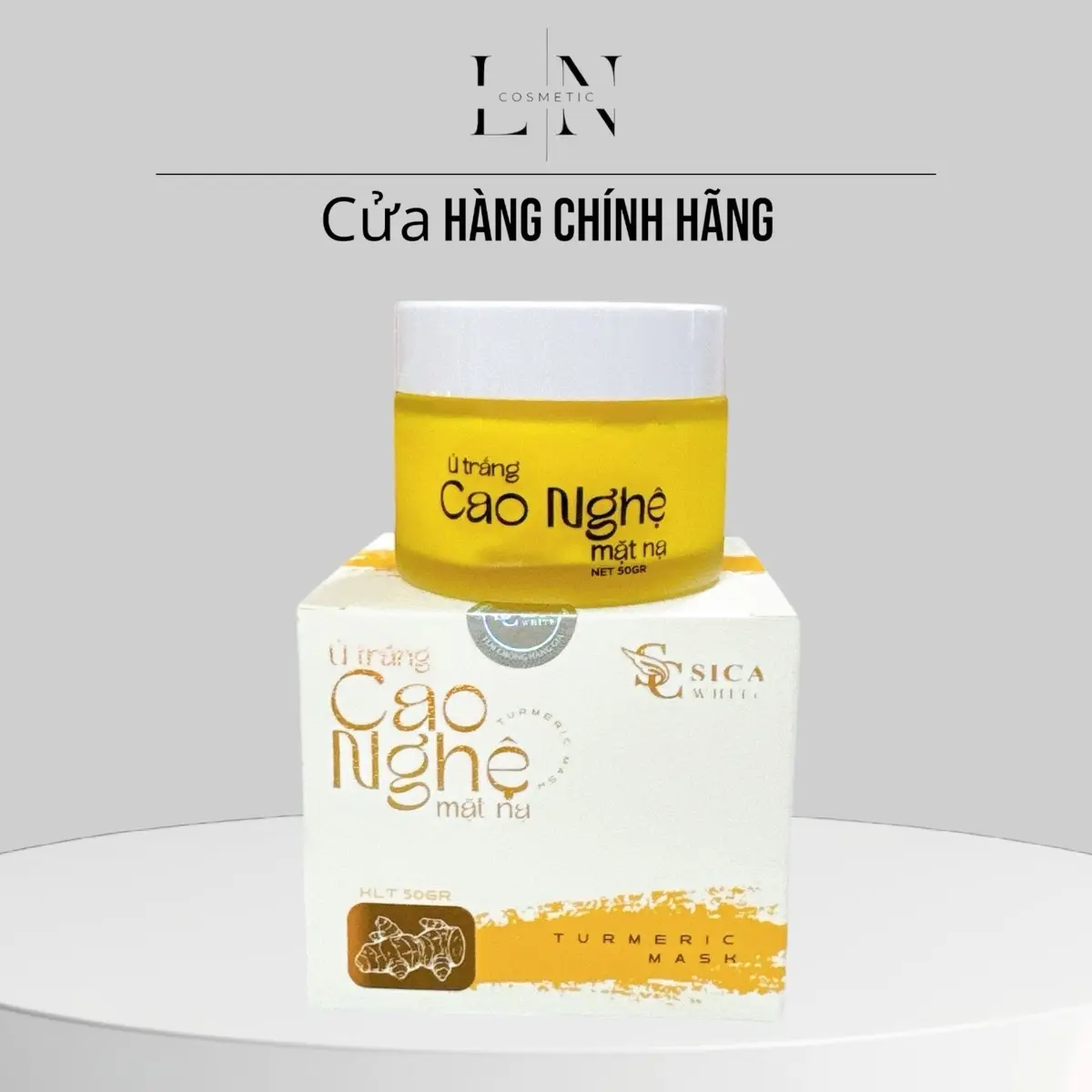 ￼*Chính Hãng Sẵn Hàng* Mặt Nạ Cao Nghệ Ủ Trắng Sica Hũ 50gr