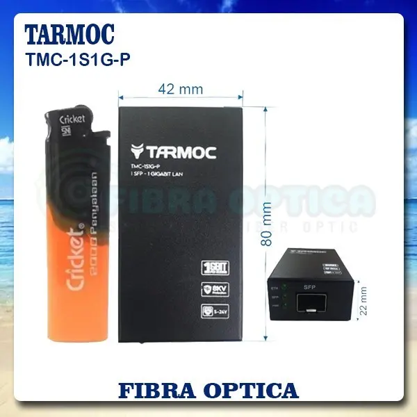Tarmoc TMC-1S1G-P 1 SFP 1 GIGABIT POE IN 5-24V mini Converter (MC220L) 1