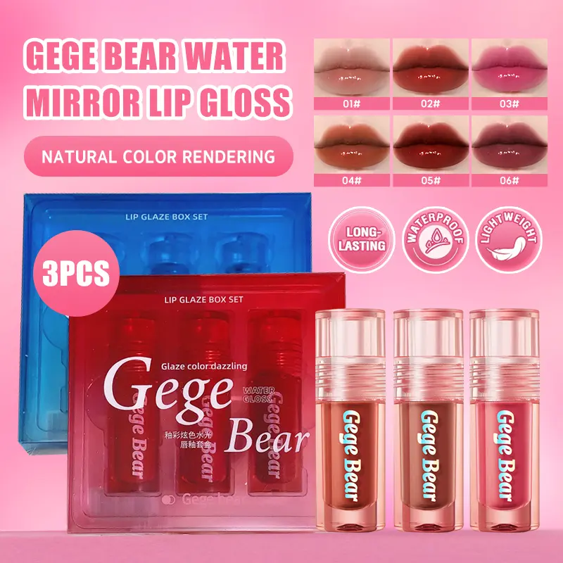 Bộ Son Kem, GIÁ TRỊ NGHỆ THUẬT, 6 CÁI, Với Vòng Cổ, Bóng Nước Mịn, Bùn Môi Lì Sương Nhung, Không Thấm Nước Và Lâu Trôi, Giữ Màu, Dầu Dưỡng Môi, Bộ Trang Điểm 7