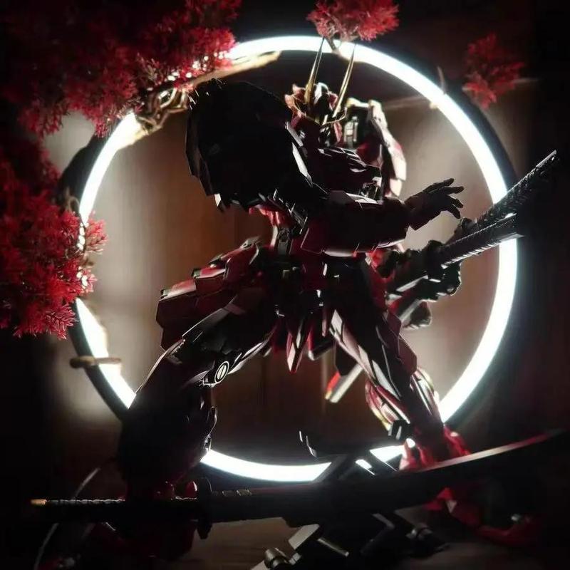 Product Introduction of In Stock Anime Mobile Suit Warm Light Led Ring Lamp Usb Socket Display Bracket Light Ring Christmas Gifts Anime Figures Toys 14