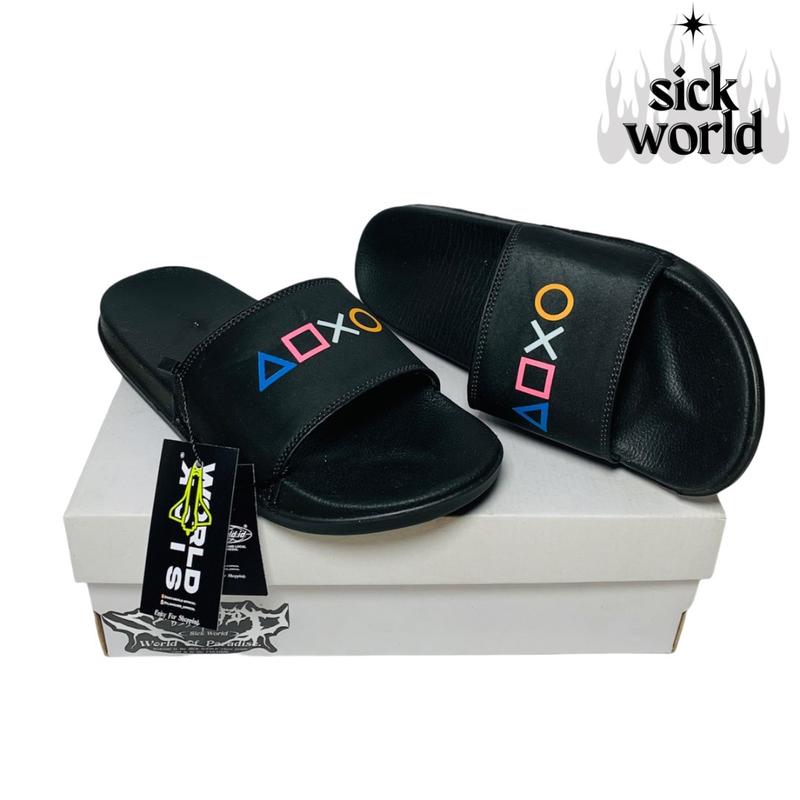Sandal Slide on Selop Sandal Pria Sandal Flip Flop Flat Sandal Wanita Terbaru Sandall 0