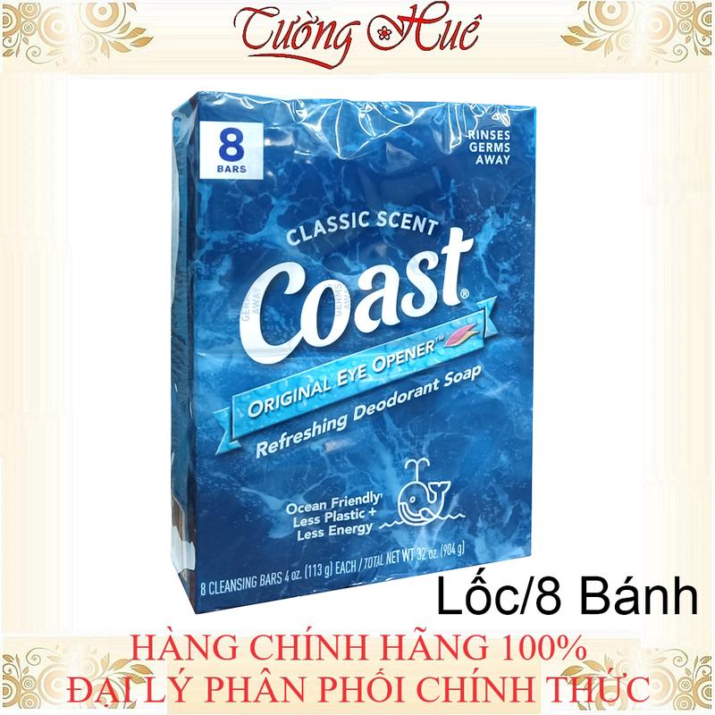 Lốc 8 bánh Xà Phòng Cục Coast Classic Scent 8 Bars - 113g x8 0