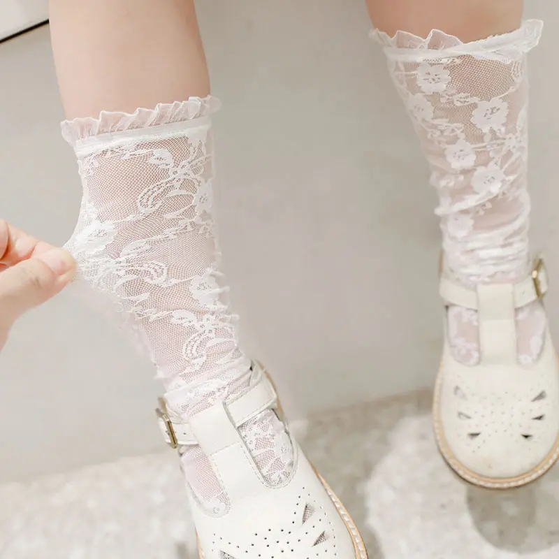 Tất gối ren cho bé sơ sinh bo chun chắc chắn