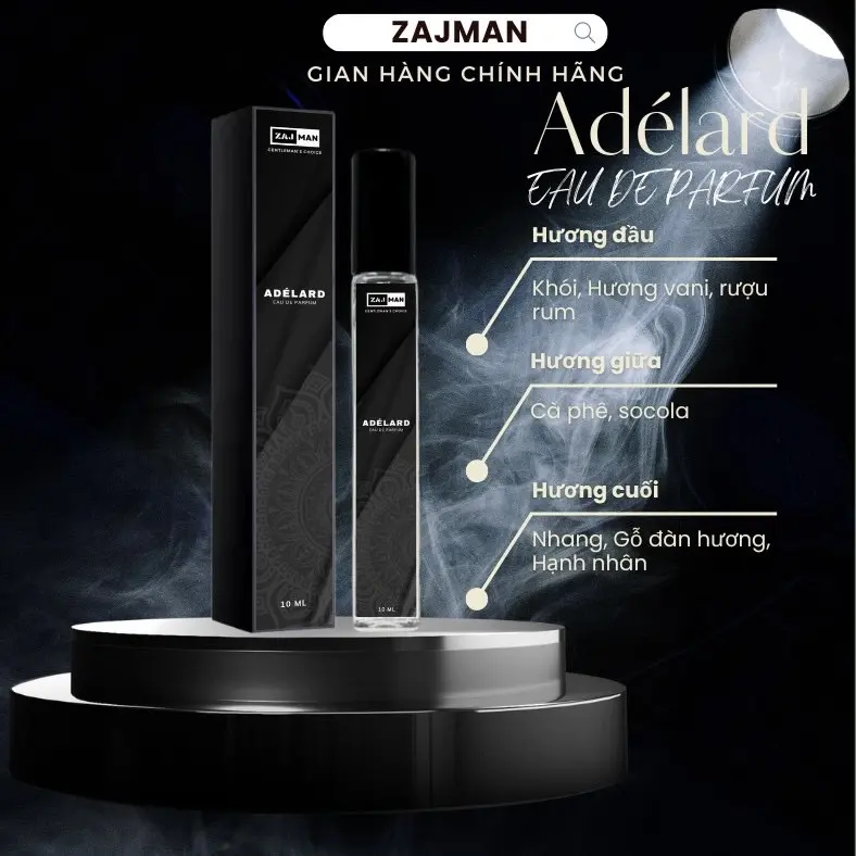 [COMBO BLACKBOY] 3 Chai Nước Hoa Nam Perfume (10ml) Honoré, La-verne, Adélard Lưu Hương 6 Đến 8 Giờ - Hàng Chính Hãng ZAJMAN Cosmetic Xịt Thơm 6