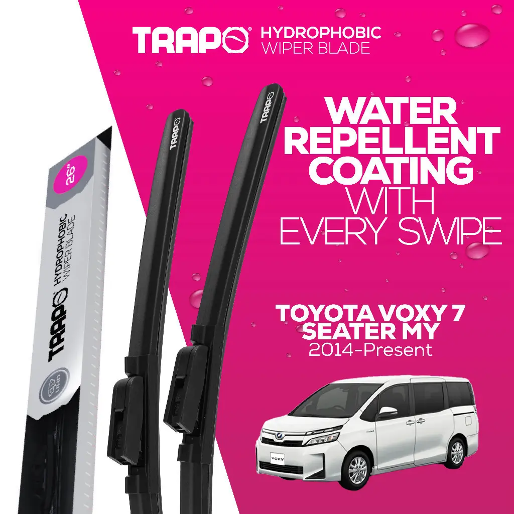 Trapo Hydrophobic Car Wiper Blade Toyota Voxy / Noah 7 Seater MY (2014-Present)