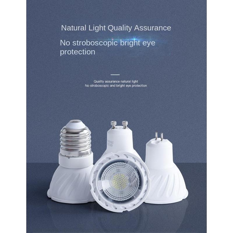 Bóng đèn LED, MR16 GU10 E27 E14 GU10 GU5.3, Công suất 6W, Đèn LED 85-265V, Đèn chiếu điểm, Chiếu sáng 36 độ, Màu trắng mát / ấm, 2835SMD COB Chip Light