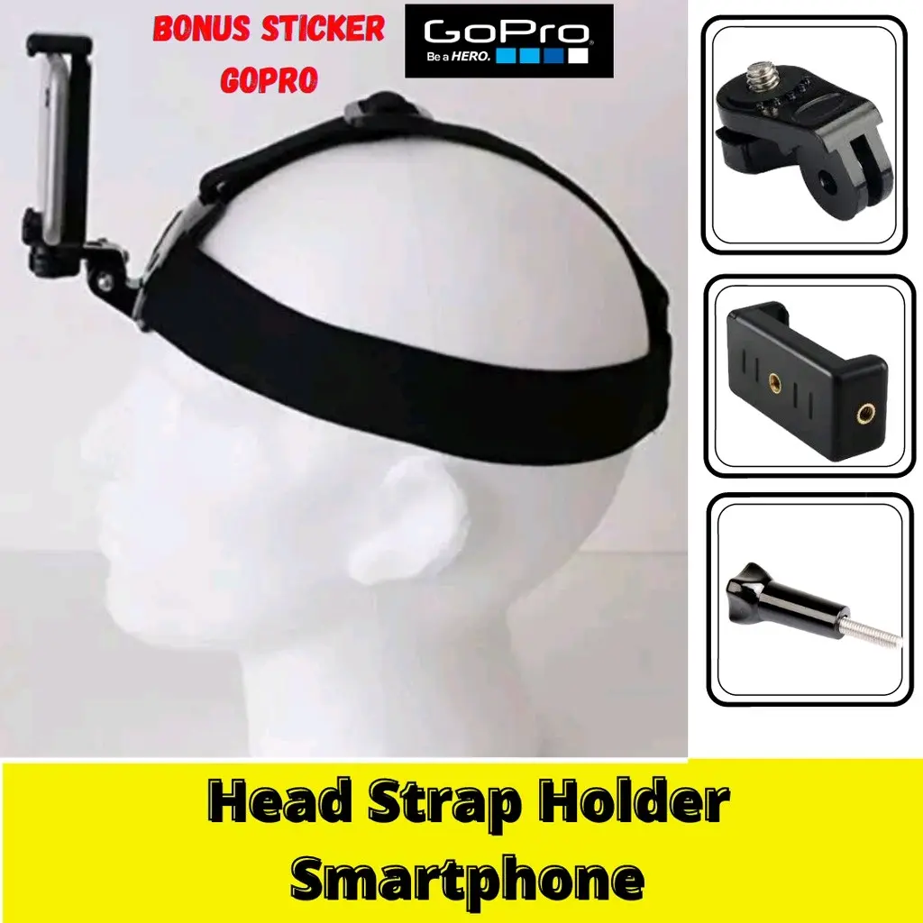 Head Strap Hp Strap Kepala Smartphone Motovlog Head Strap Action Cam