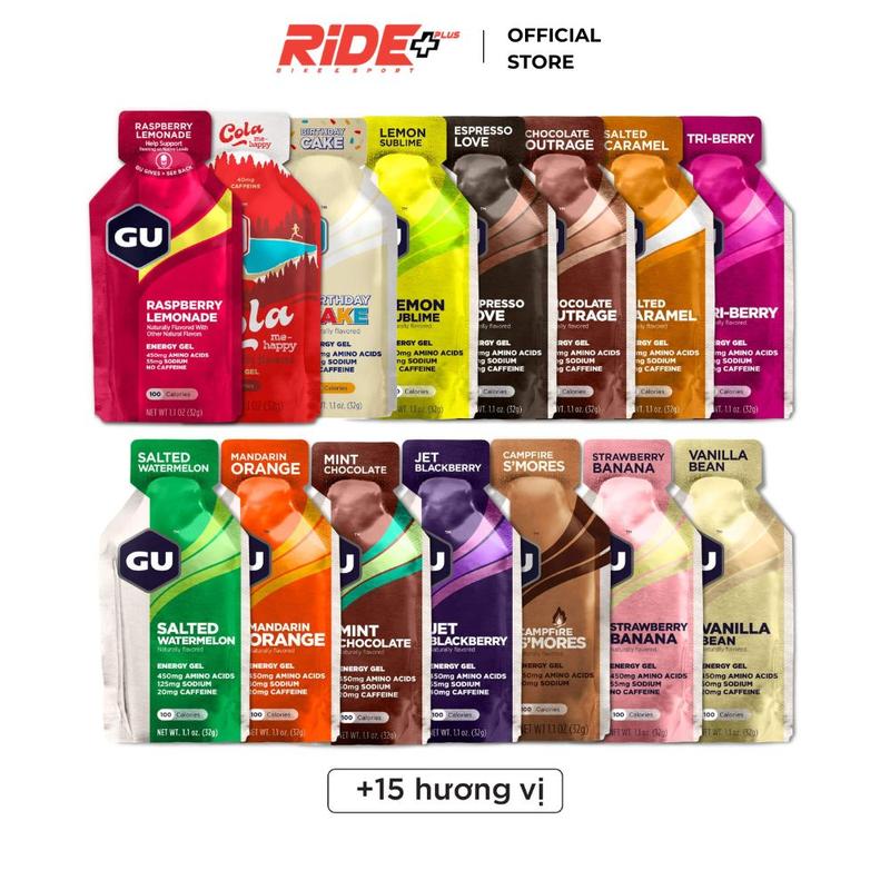 [MUA 5 TẶNG 1] Gel Năng Lượng GU ENERGY - Bổ Sung Năng Lượng Khi Chơi Thể Thao Chạy Bộ, Bơi, Đạp Xe - Tùy chọn mùi vị