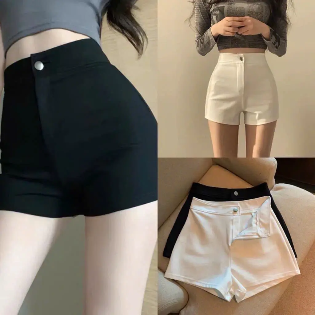 Quần Short Nữ Cạp Cao Chất Umi Hàn Co Dãn Hack Dáng