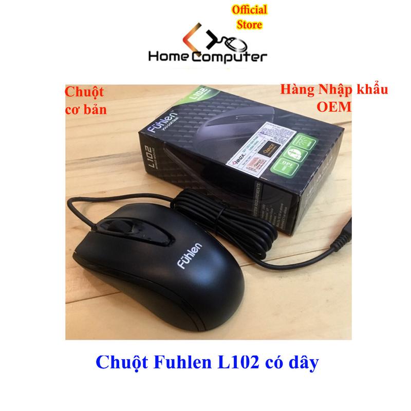 Chuột Fuhlen L102 Nhập khẩu giá tốt, chuột có dây cơ bản