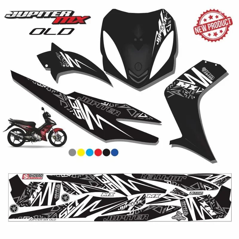 MOITIF TERBARU / STRIPING JUPITER MX LAMA / STIKER STRIPING VARIASI JUPITER MX OLD KARBU 0