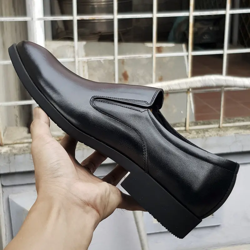 Giày Tây Xả Kho Da Mềm- Đế Khâu Bảo Hành 1 Năm, Mã CS06-2 PVC Nam Shoes 5