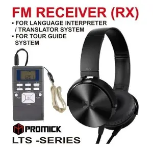 FM RECEIVER LANGUAGE INTERPRETER SYSTEM PLUS STEREO HEADSET - PROMICK