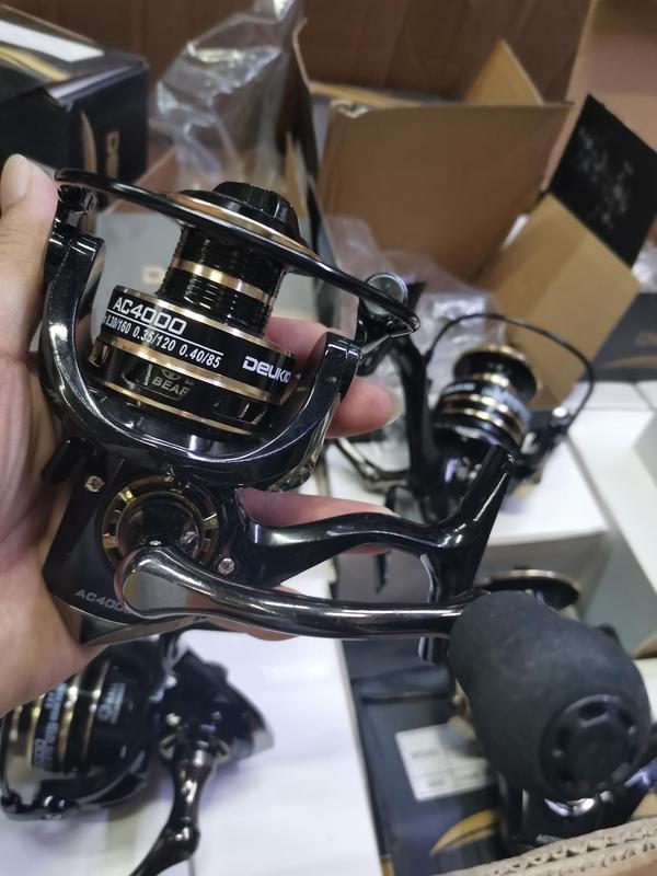 Máy Câu Cá Kim Loại Deukio AC 2000 Đến 7000 Bắt Cá Fishing Đi Câu Ca