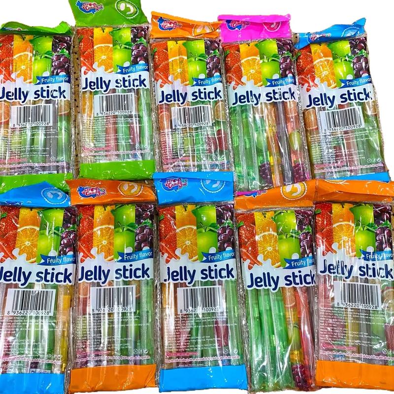 10 Gói (60 que) Thạch đũa các vị hương trái cây tuổi thơ, Thế Giới Ăn Vặt